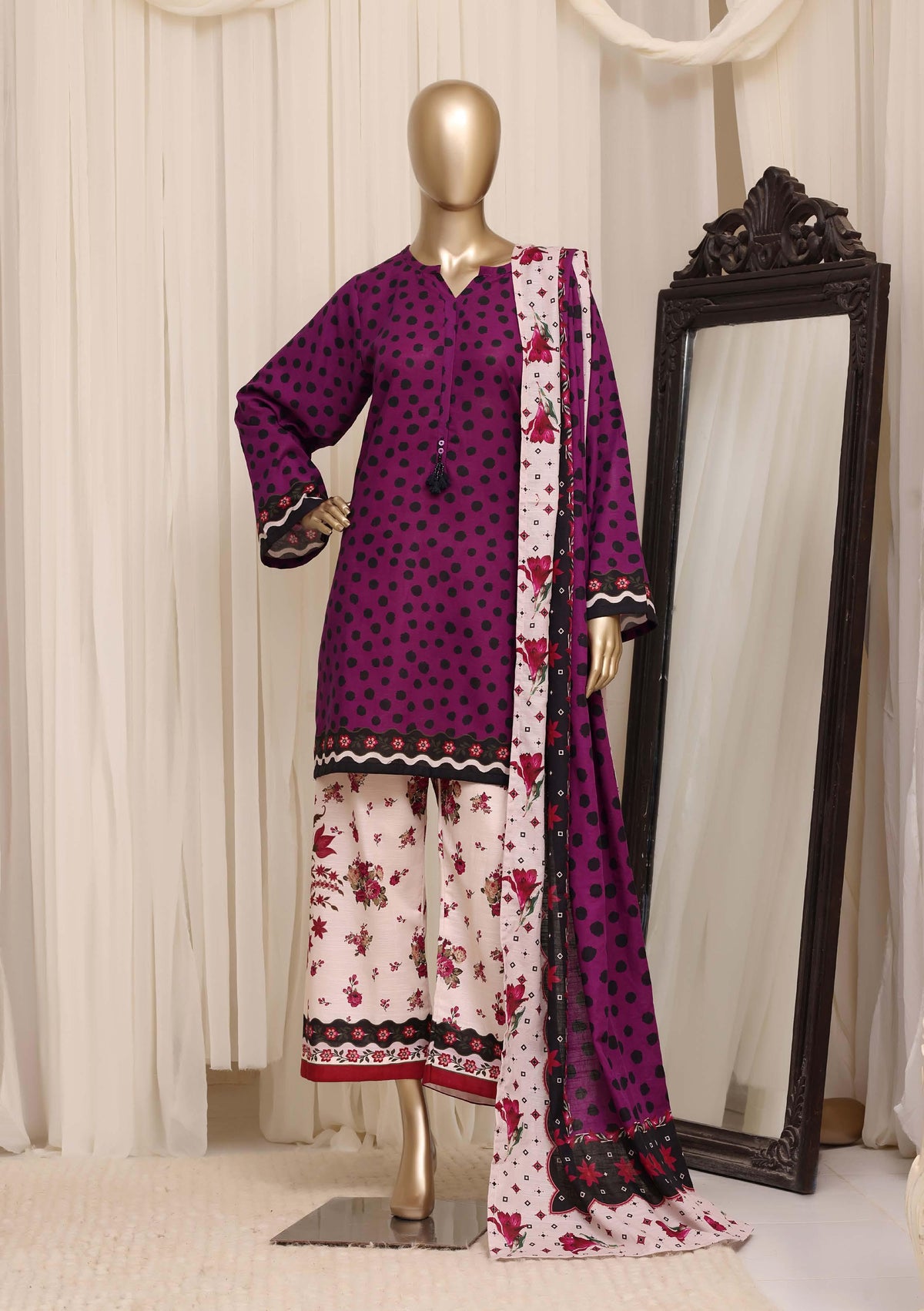 Sadabahar Luxury Khaddar Printed Winter 3Piece Vol-02 Collection SDKHV2-09