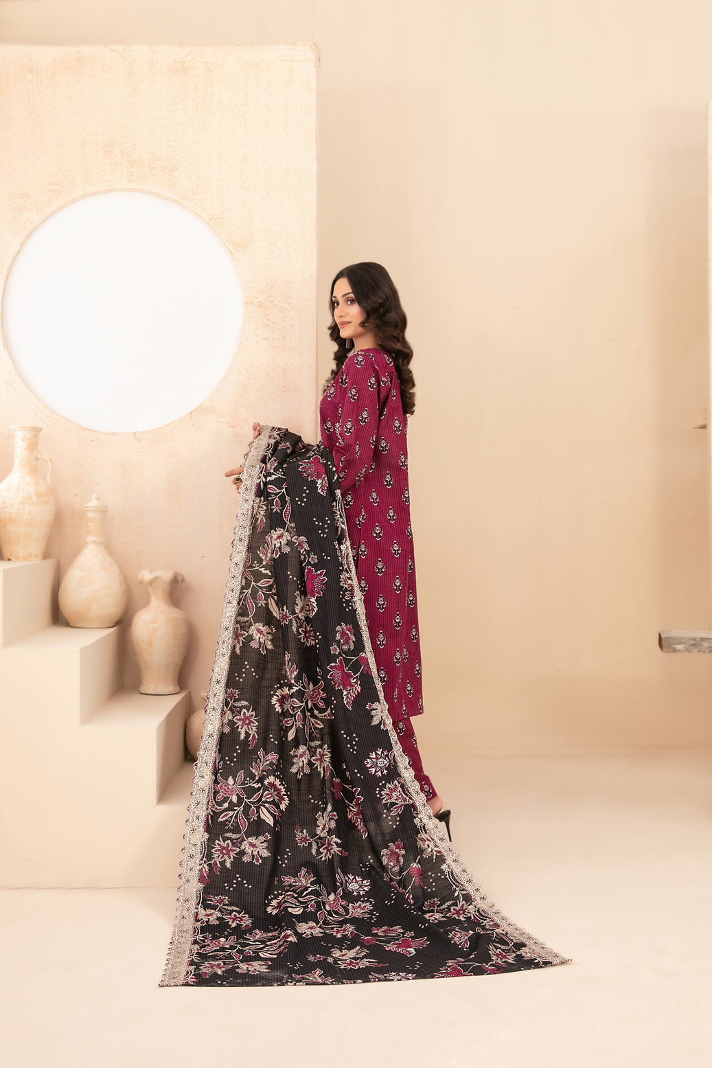 TAWAKKAL MAYESHA EMBROIDERED KHADDAR 3PIECE UNSTITCHED COLLECTION 2025 D-02