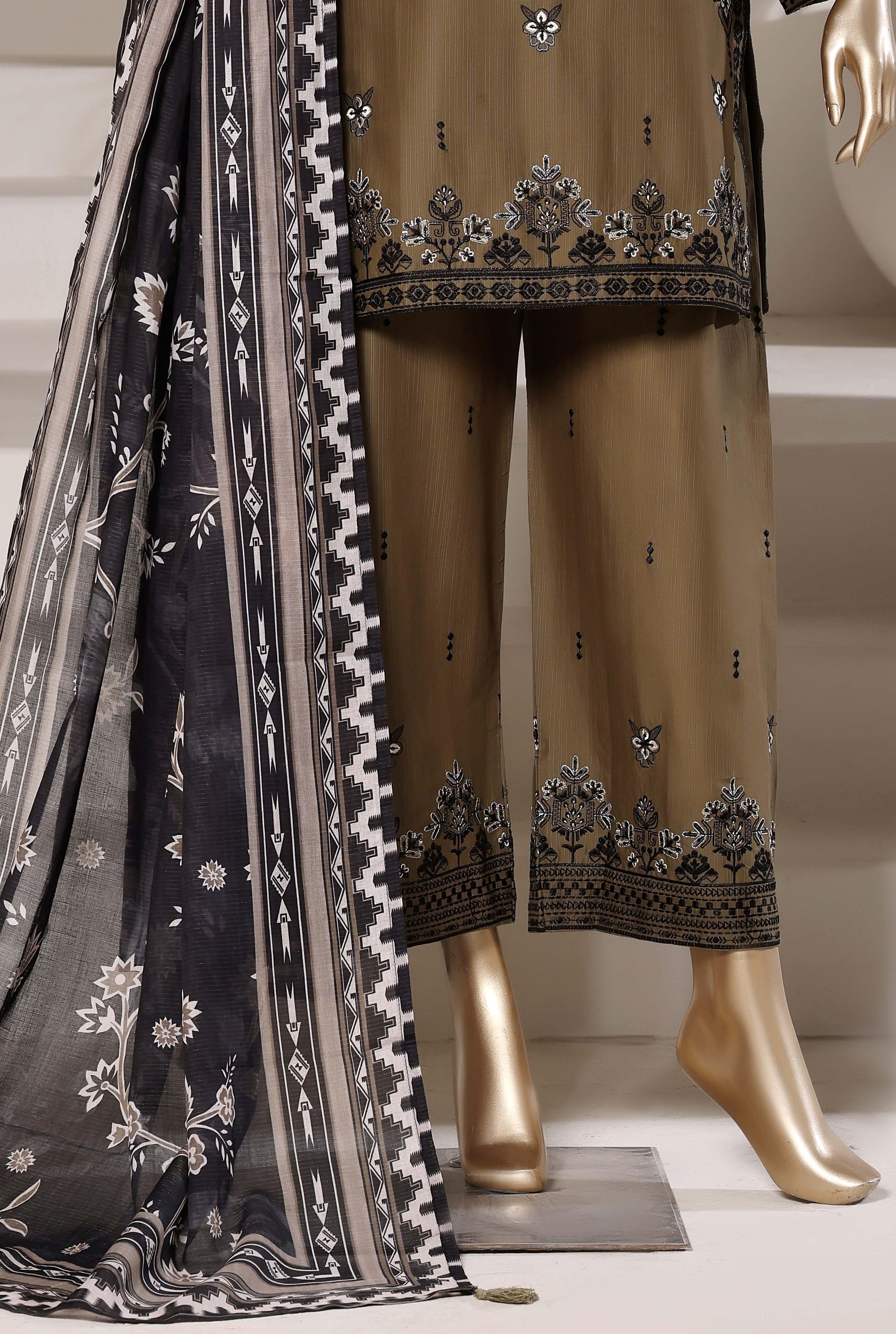 Sadabahar Luxury Eclair Solid  Textured Lawn Embroidery With Digital Printed Lawn Dupatta 3Piece Stitched Eid Festive Edition Collection 2026. D#-03