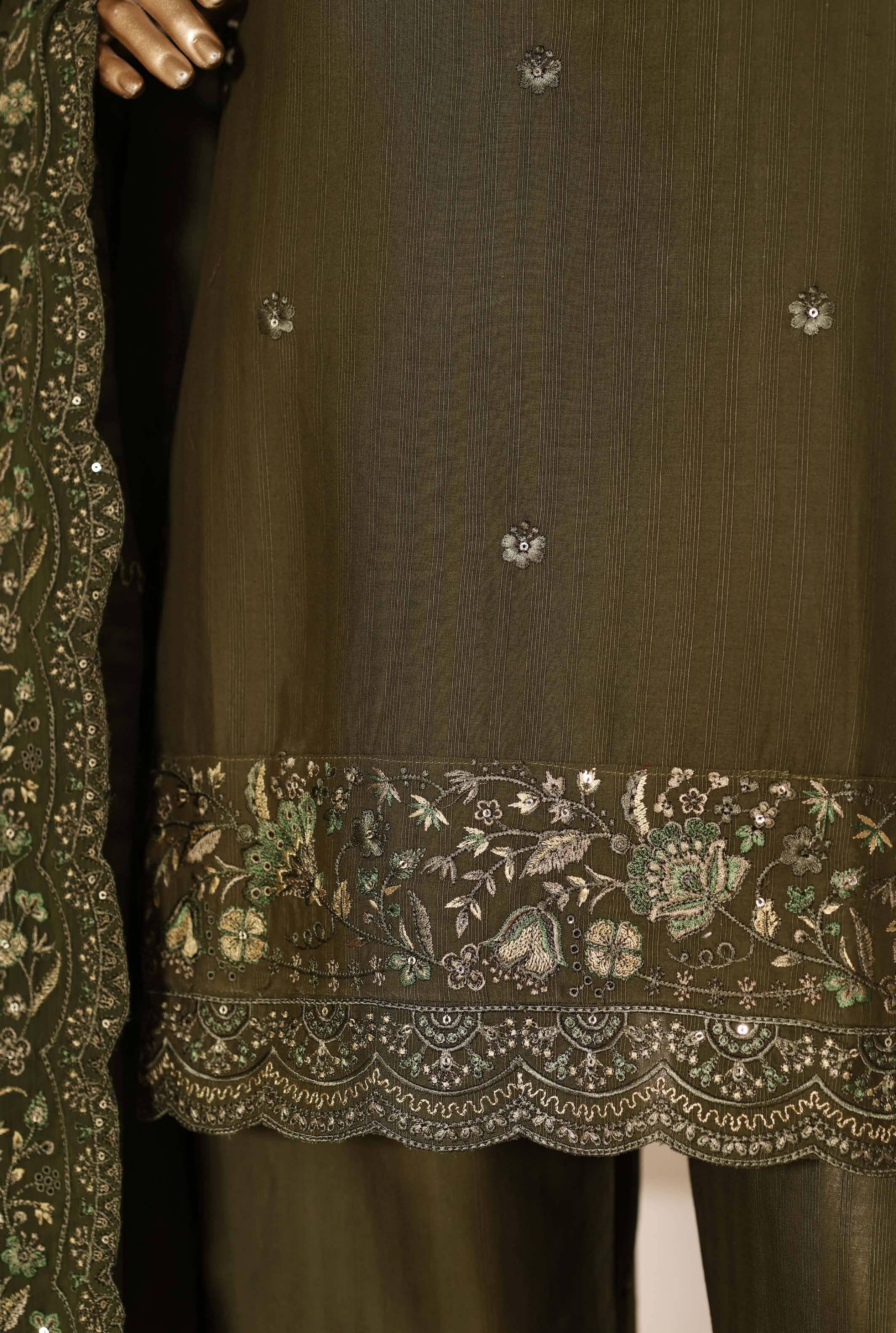 Sadabahar Luxury Slub Viscous Lawn Embroidery With Chiffon Embroidery Dupatta Stitched Vol-05 Collection 2026. LEL-25