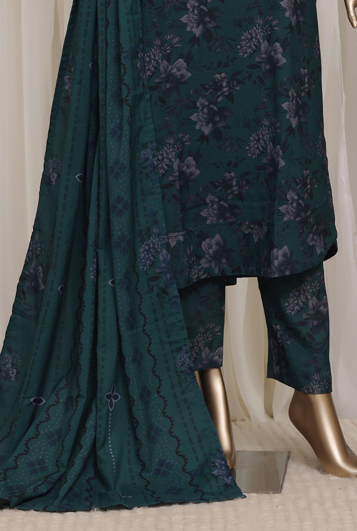 Sadabahar Luxury Dhanak Printed Winter 3Piece Collection DHS-04