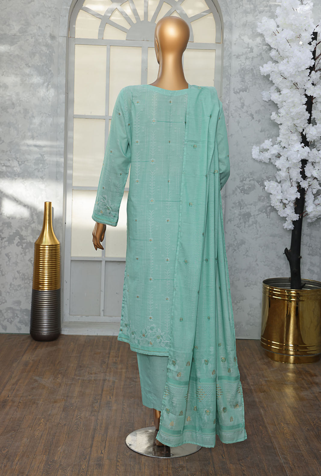 Valencia By HZ Textiles Embroidered Jacquard Suit Unstitched 3 Piece Collection 2025 D-01