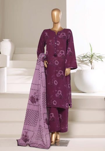 Sadabahar Printed Khadder 3PCS Stitched Vol—4 Collection 2025 D-31