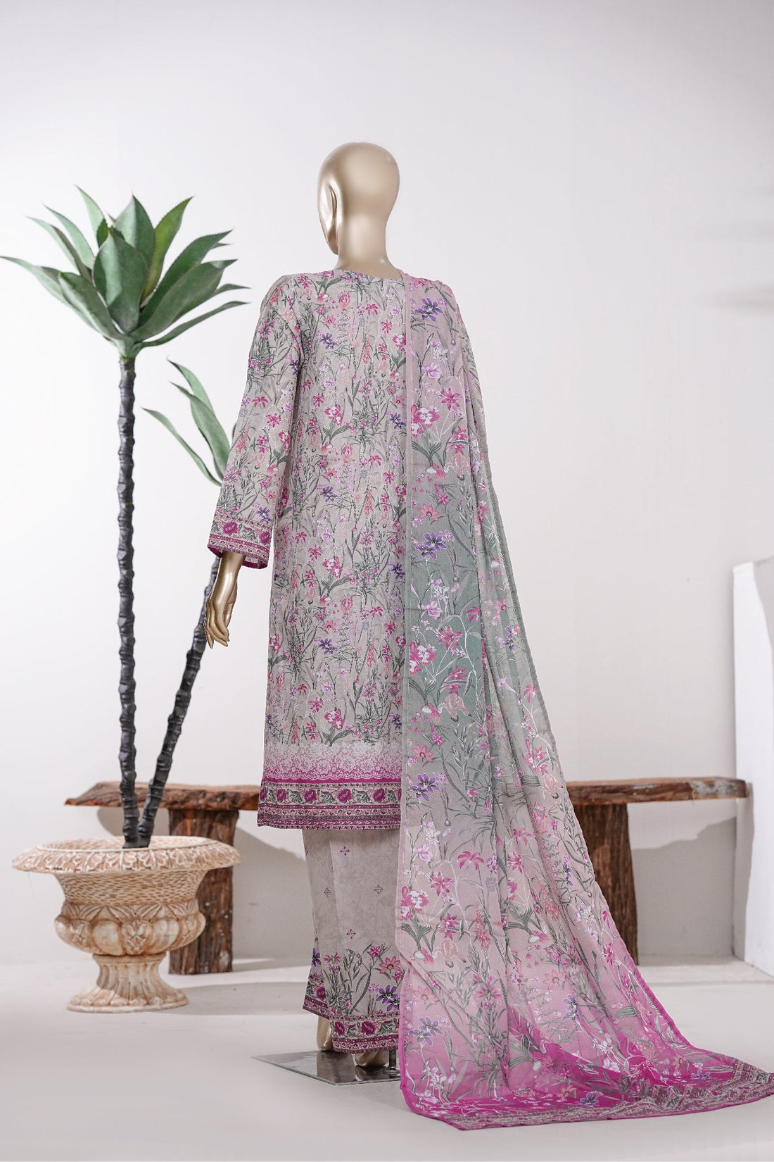 BIN SAEED Luxury Lawn Printed 3pcs Stitched Vol-18 3Piece Stitched COLLECTION 2026 D-#33