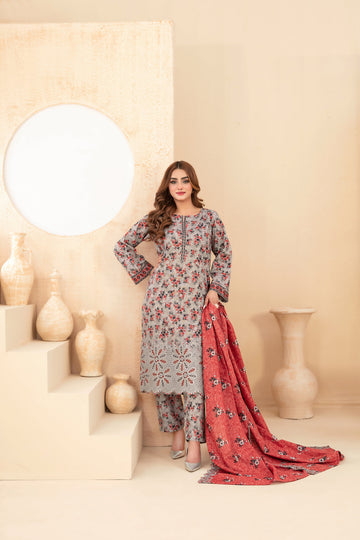 TAWAKKAL MAYESHA EMBROIDERED KHADDAR 3PIECE UNSTITCHED COLLECTION 2025 D-09