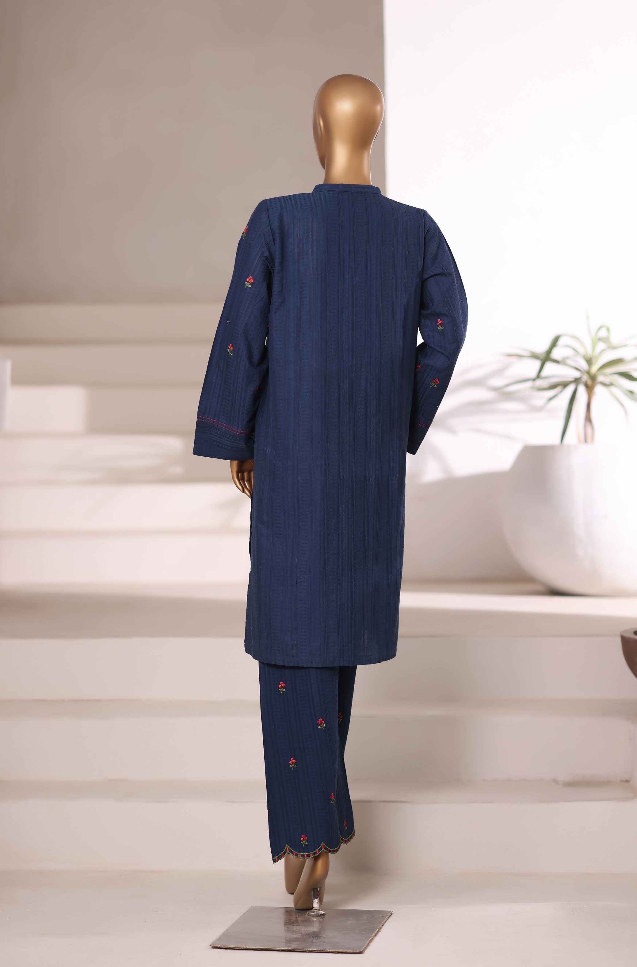 SADABAHAR Vybe Embroidered Set 2PlECE STITCHED COLLECTION 2025 D-405 N.Blue