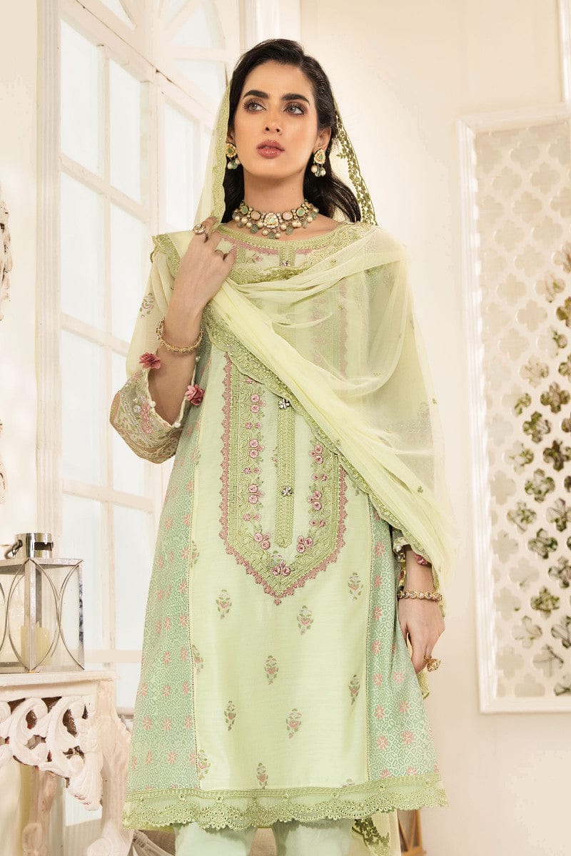 Maria-B Luxury Lawn Embroidered Rtw 3Piece Collection 2025 MBLE-3202
