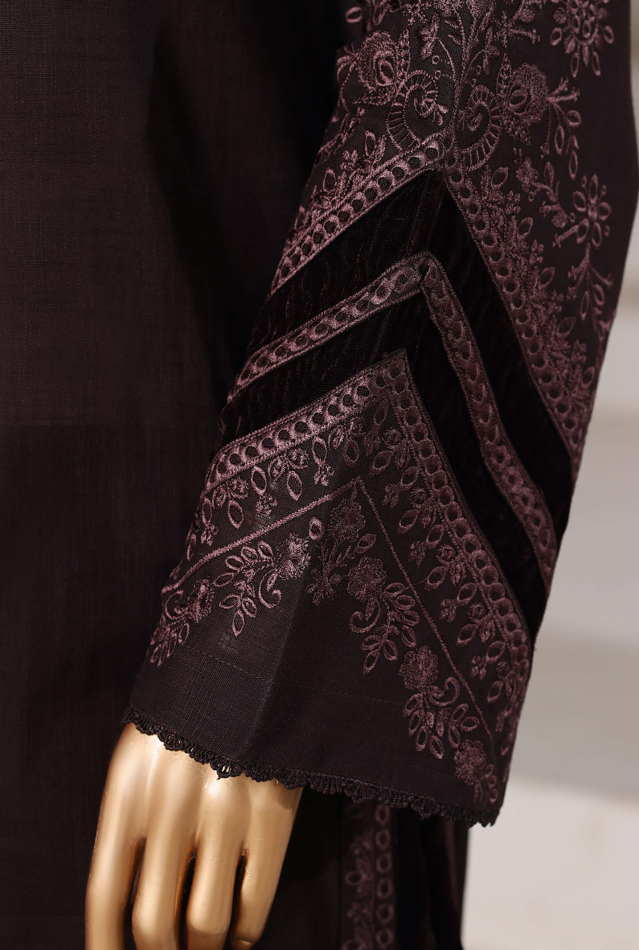 Sadabahar Stitched Premium Winter Cross Slub Texture Fabric With Velvet Collection 2025 CSTV -05