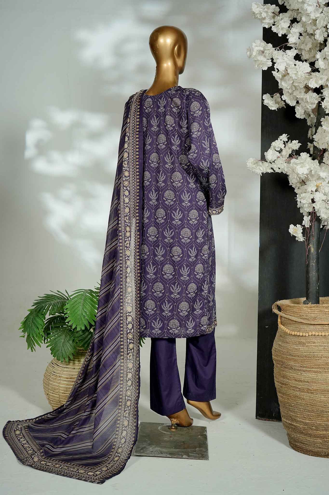 BIN SAEED Luxury Lawn Printed 3pcs Stitched Vol-30 3Piece Stitched COLLECTION 2026 D#-134