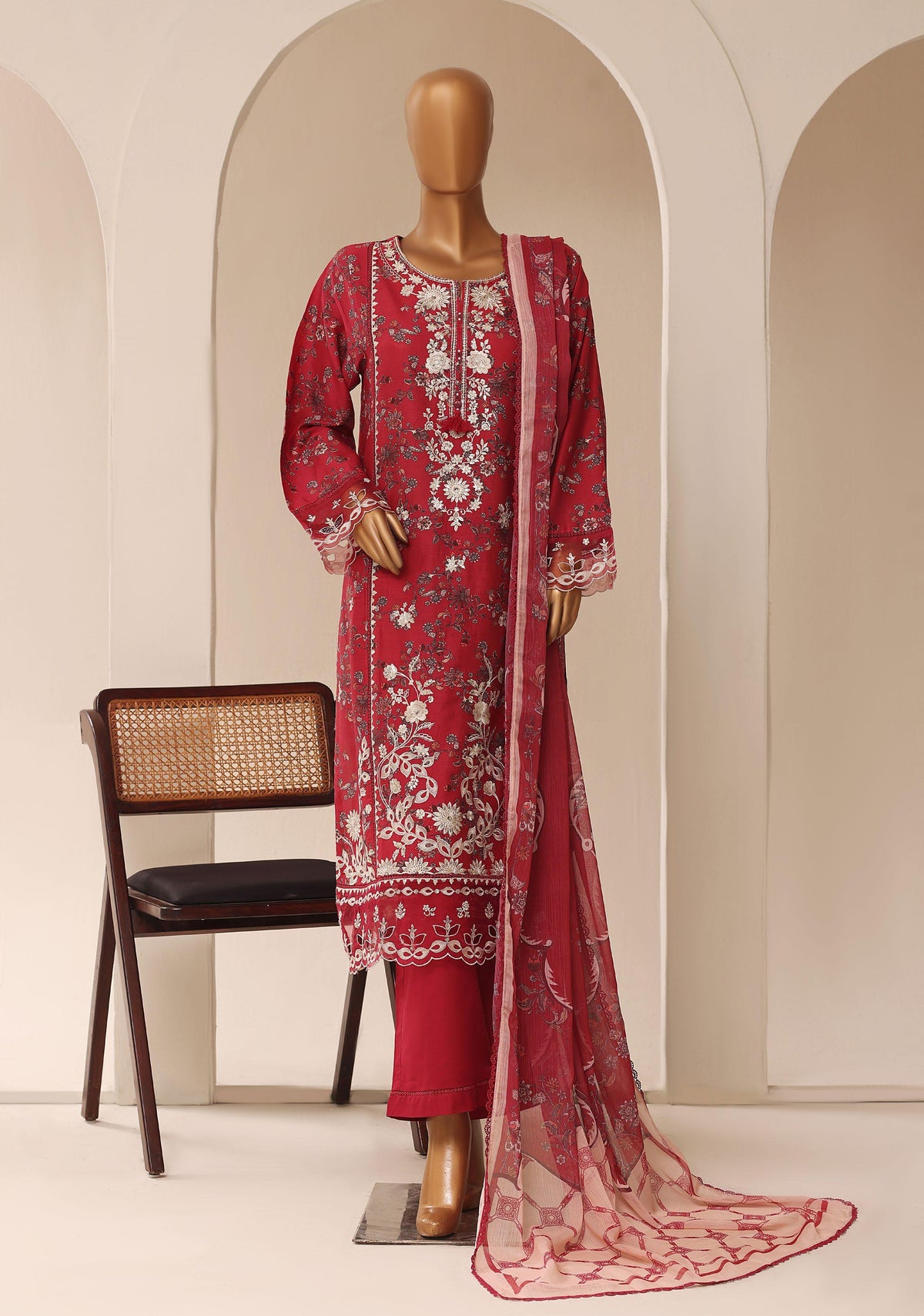 Sadabahar Luxury Signature Festive Embroidery Ready To Wear 3Piece Stitched Collection 2026 D#04