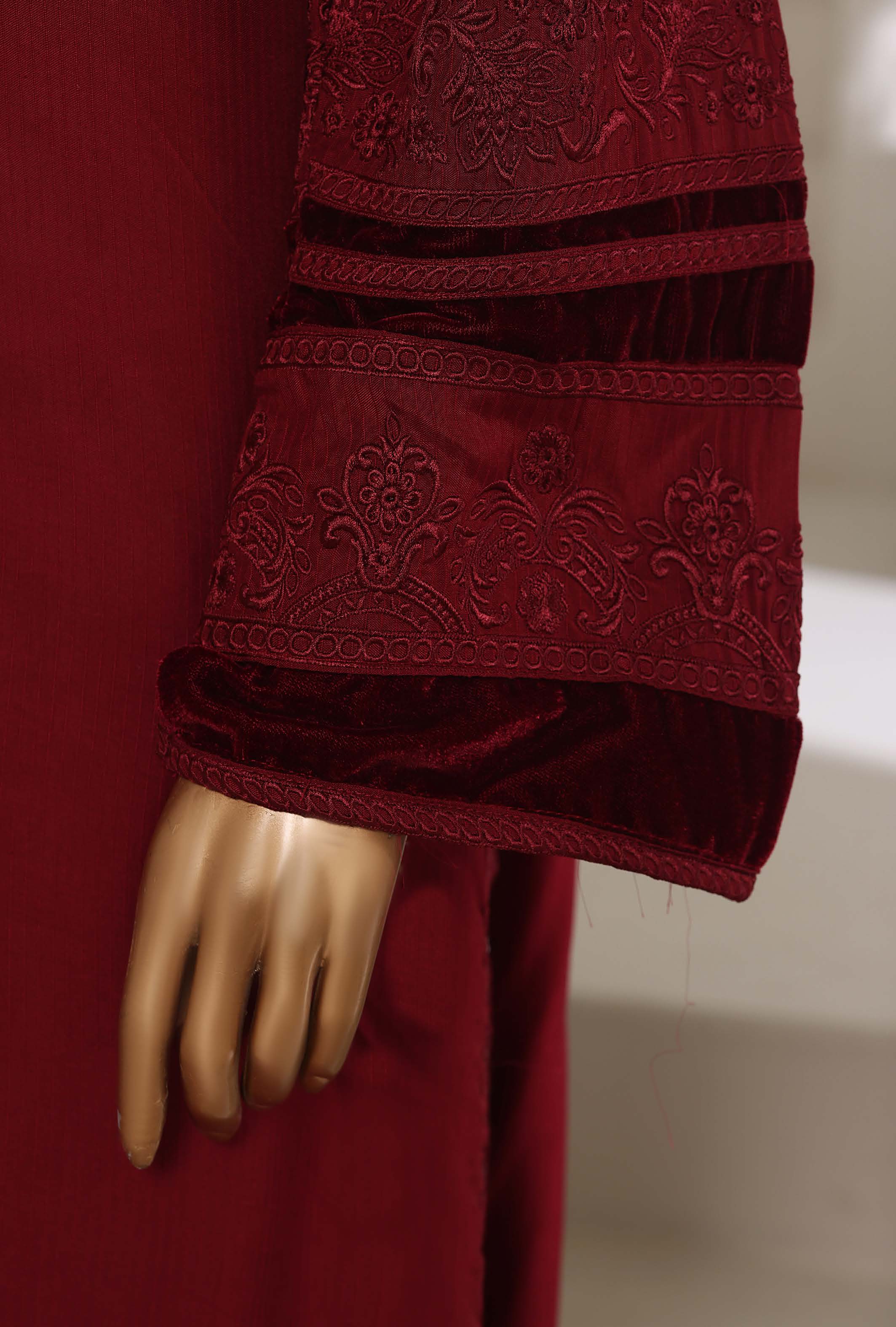 Sadabahar Stitched Embroidery Viscous 3Piece With Palachi Shwal Collection 2025 LEVP -07