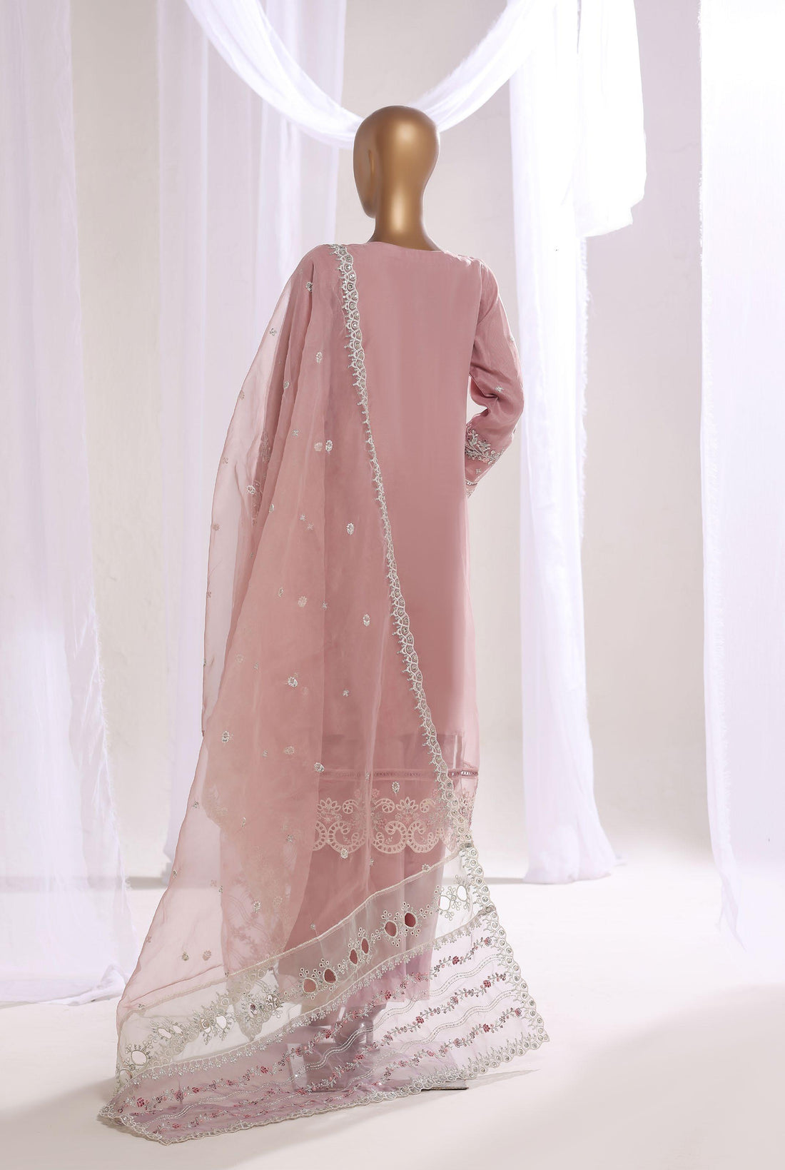 SADABAHAR LUXURY FORMAL FESTIVE °MAHPARA° ORGANZA EMBROIDERED 3PIECE STITCHED COLLECTION 2025 D-28