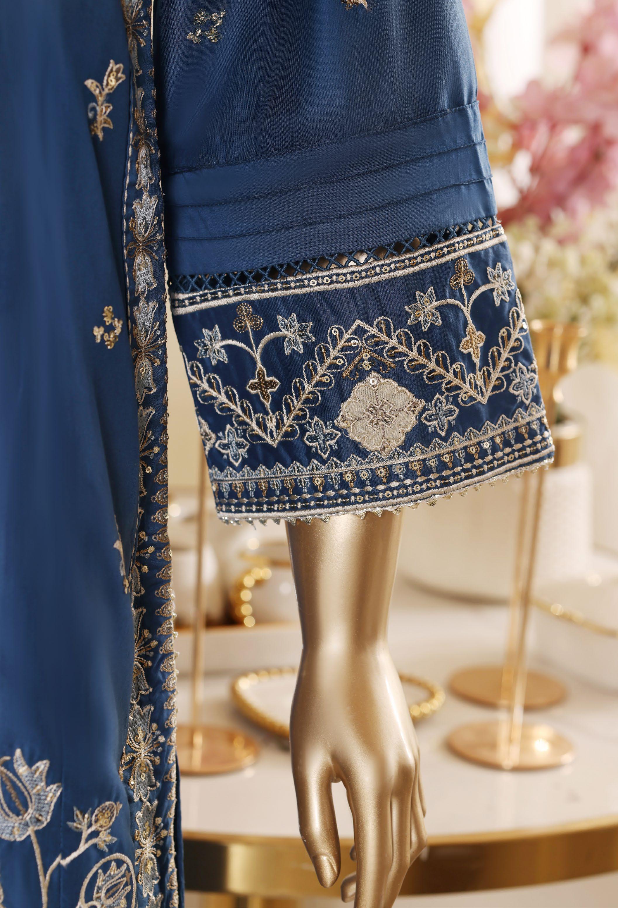 Bin Saeed Luxury Laserkari Heavy Embroidery Festive Vol-02 3Piece Stitched Collection 2026 D#-28
