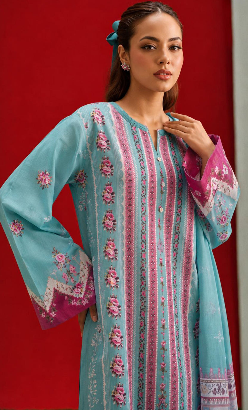 Sadabahar Ready To Wear Textured Lawn Printed Vol-14 3Piece Stitched Collection 2026 D#-03