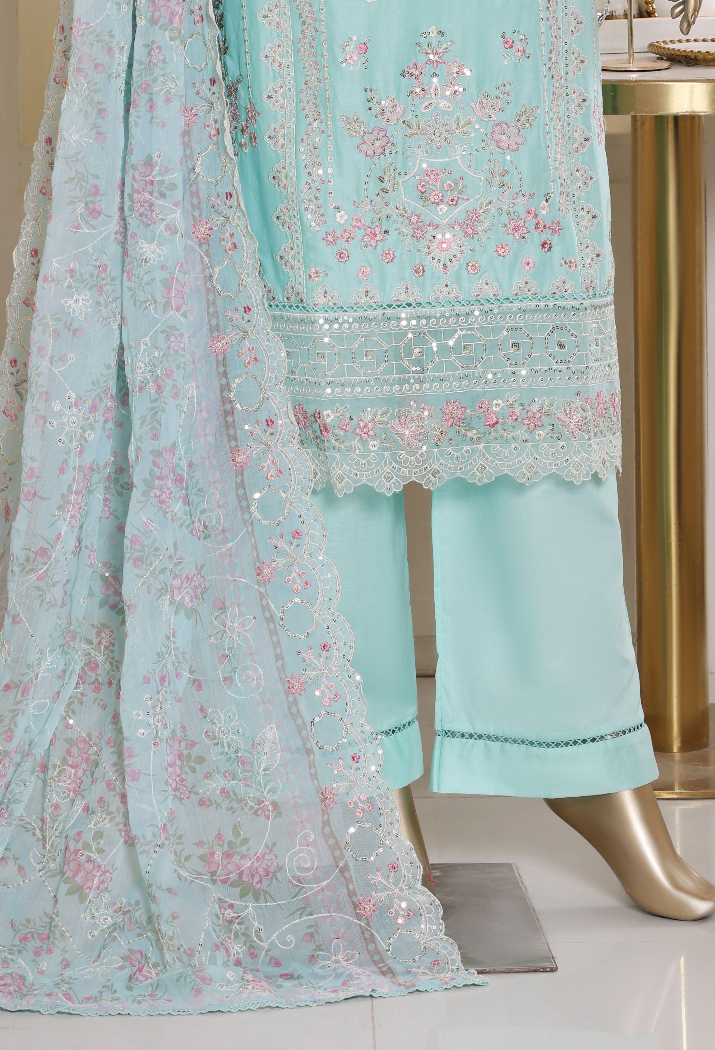 Bin Saeed Luxury Laserkari Heavy Embroidery Festive Vol-02 3Piece Stitched Collection 2026 D#-24