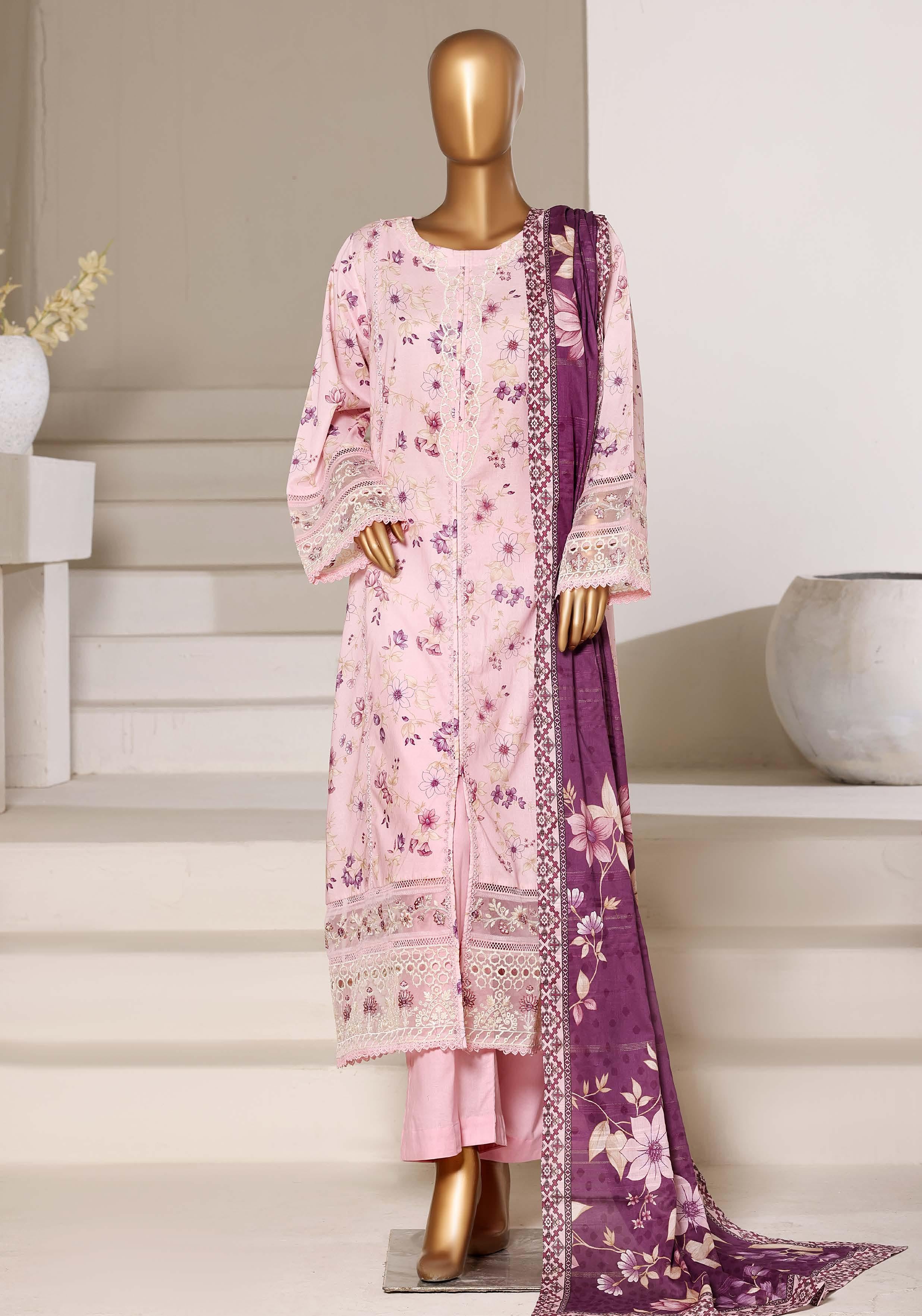 Sadabahar Luxury Long Length Festive Lawn Embroidery 3Piece Stitched COLLECTION 2026. D-03