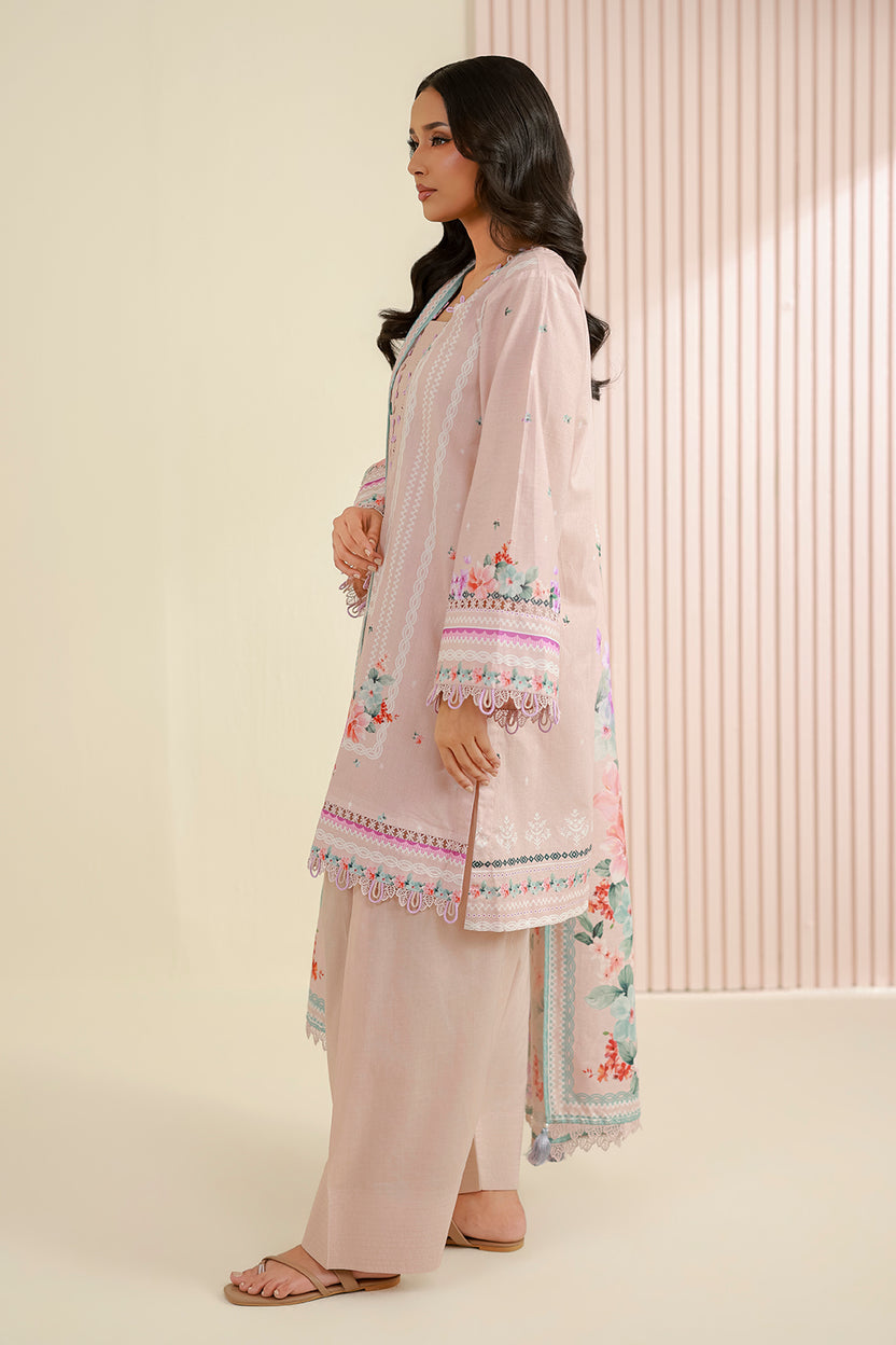 Zellbery Luxury Lawn Printed 3Piece Unstitched Collection 2026 WUS26X30953