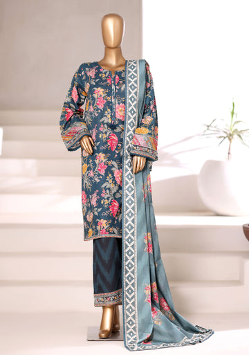 Sadabahar Malika Khaddar Short Length 3Piece Stitched Vol-02 Collection 2025. D-53 C-Green