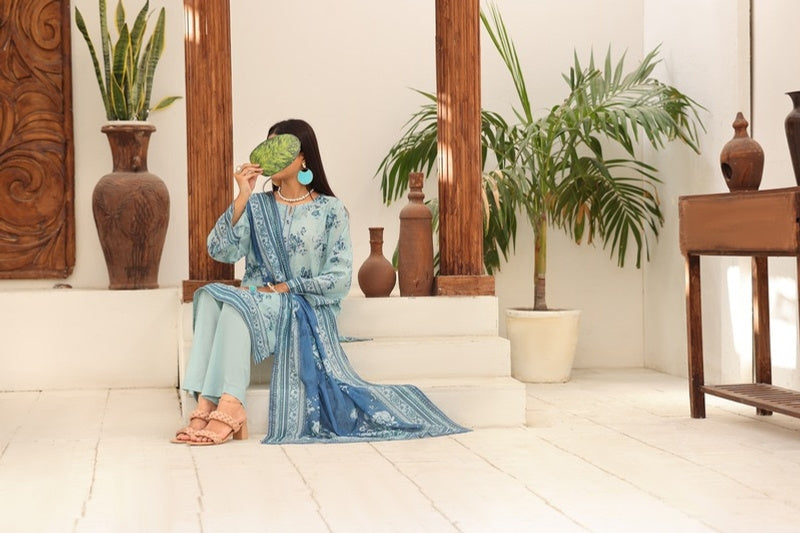 Aizal By Inaya Luxury Lawn Printed Vol-2 3Piece Stitched Collection 2026 AZIN-08