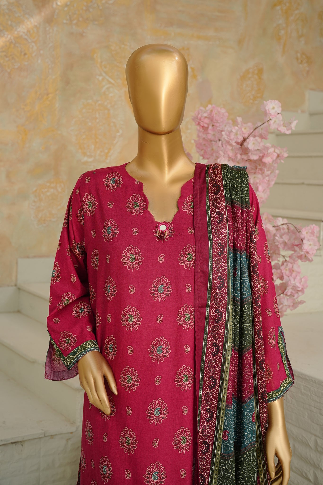 BIN SAEED Luxury Lawn Printed 3pcs Stitched Vol-18 3Piece Stitched COLLECTION 2026 D-#57