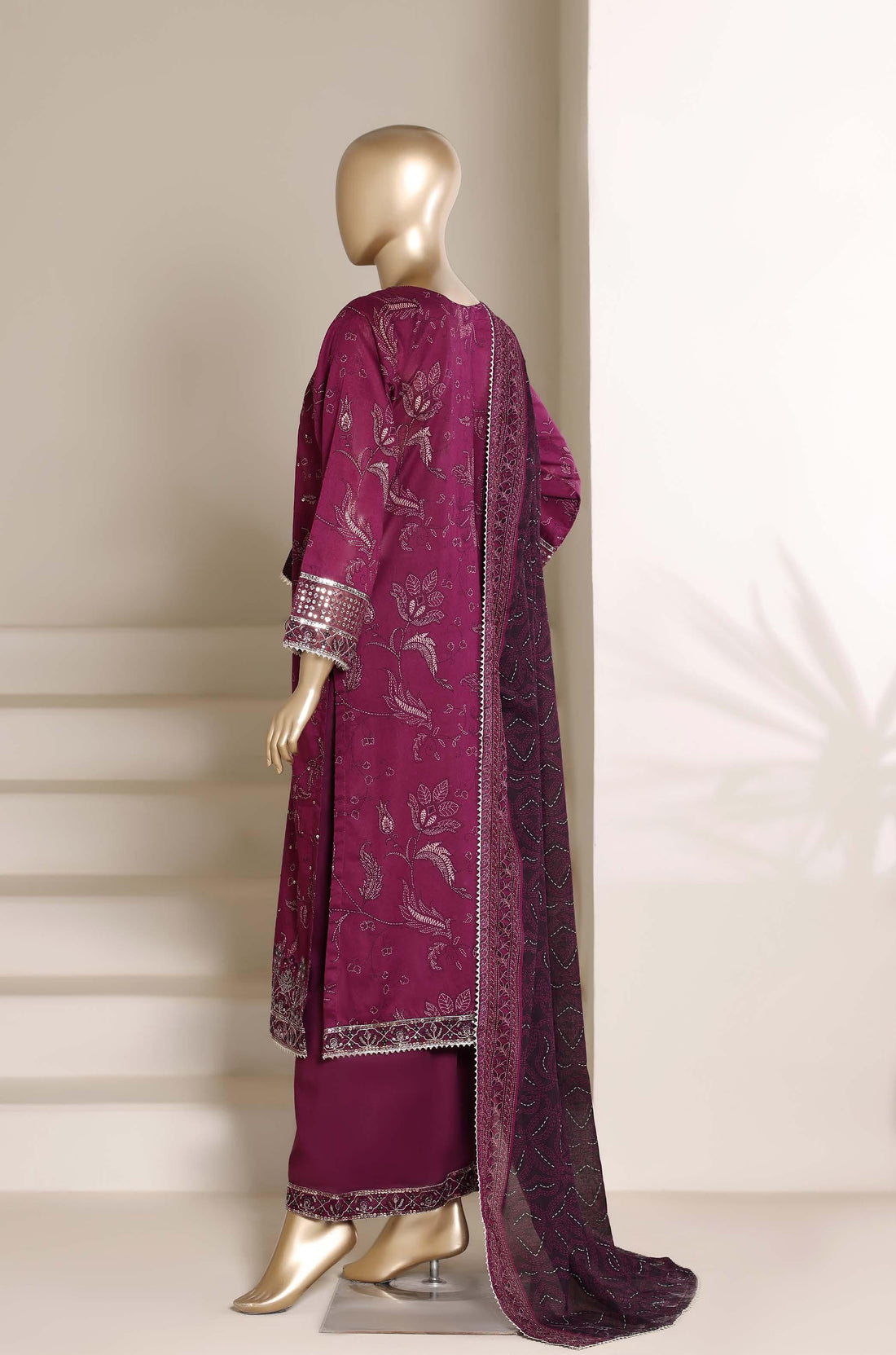 Sadabahar Luxury Regal Lawn With Digital Printed Lawn Dupatta 3Piece Stitched Eid Festive Edition Collection 2026. D#-04