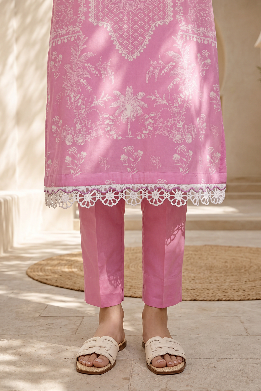 Zellbery Luxury Lawn Printed 3Piece Unstitched Collection 2026 WUS26X38059