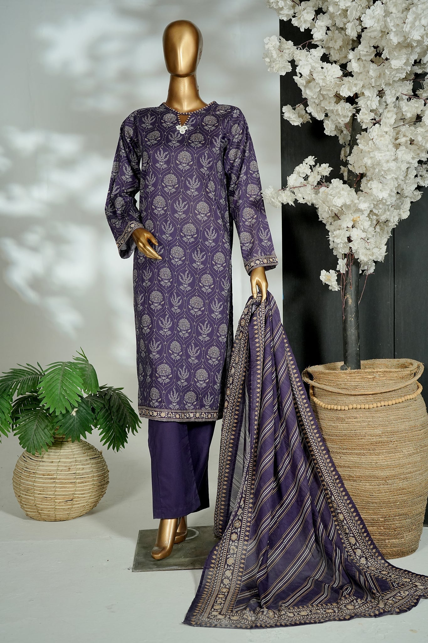 BIN SAEED Luxury Lawn Printed 3pcs Stitched Vol-30 3Piece Stitched COLLECTION 2026 D#-134