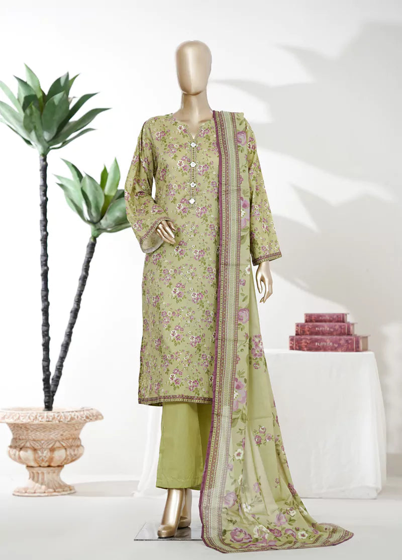 BIN SAEED Luxury Lawn Printed 3pcs Stitched Vol-18 3Piece Stitched COLLECTION 2026 D-06