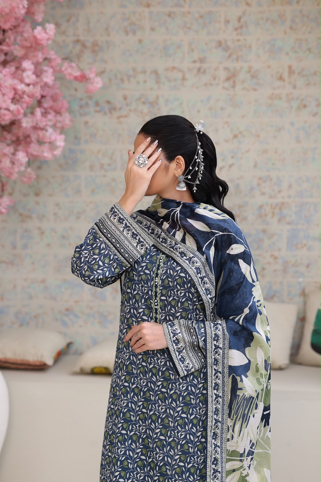 Aizal Luxury Lawn Printed Vol-1 3Piece Stitched Collection 2026 D#-02