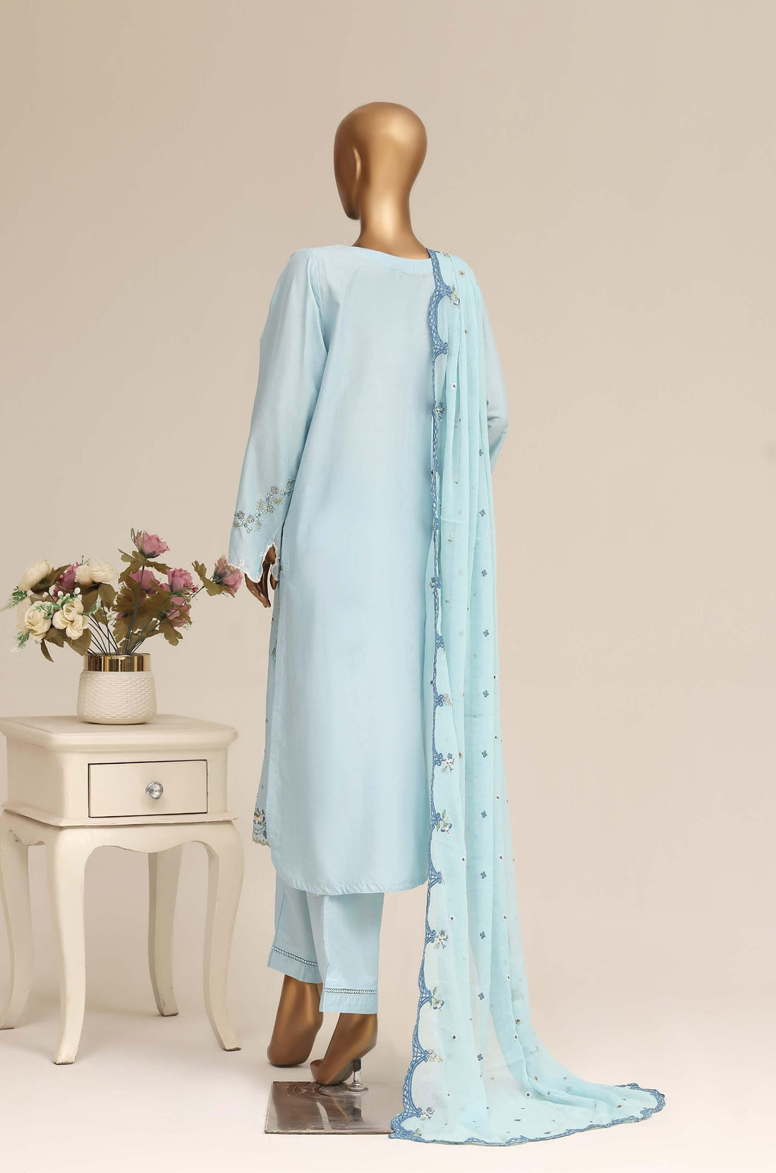 Sadabahar Luxury Slub Lawn Embroidery Stitched Vol-15 Collection 2026. LEL-02