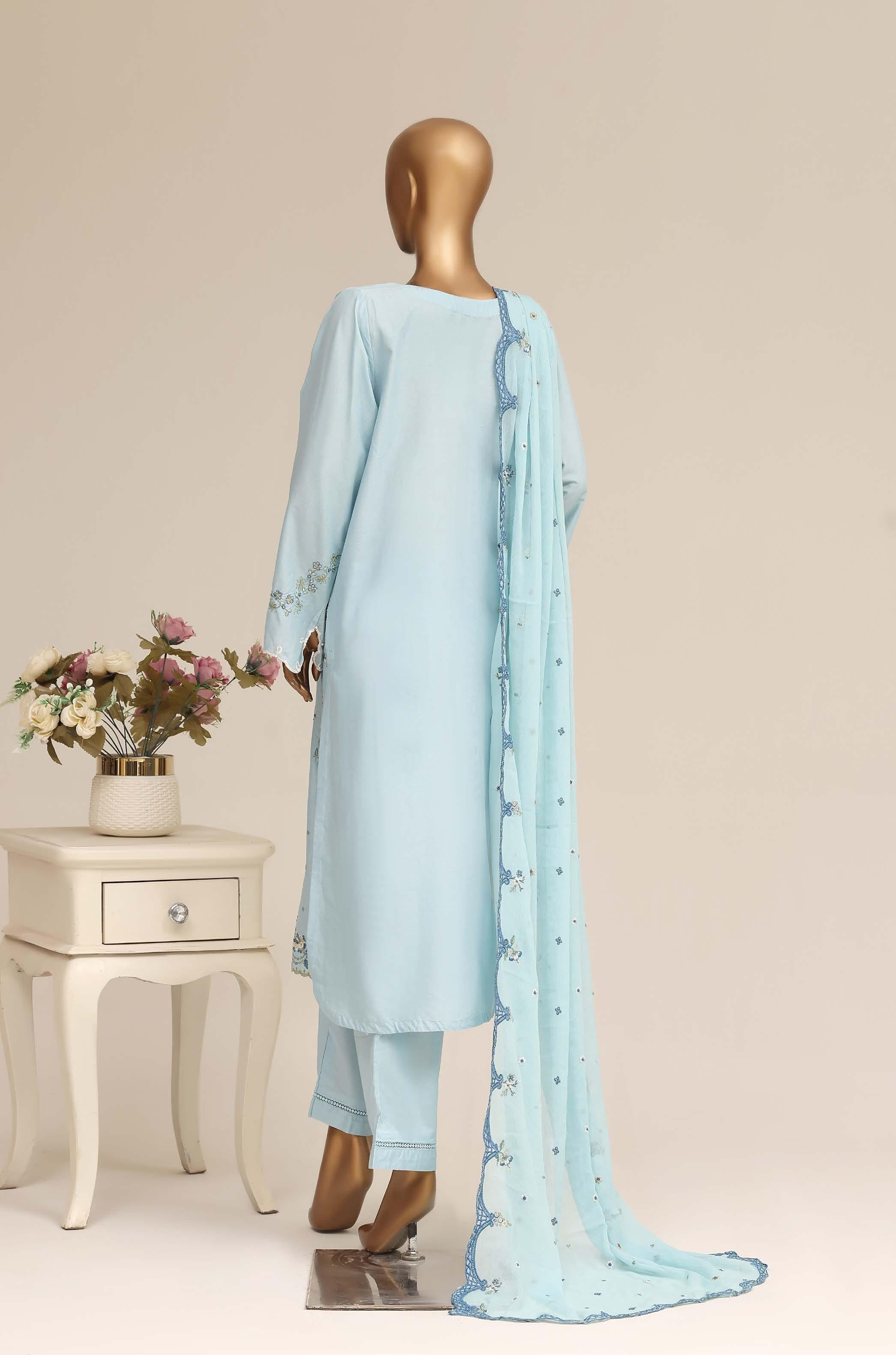 Sadabahar Luxury Slub Lawn Embroidery Stitched Vol-15 Collection 2026. LEL-02