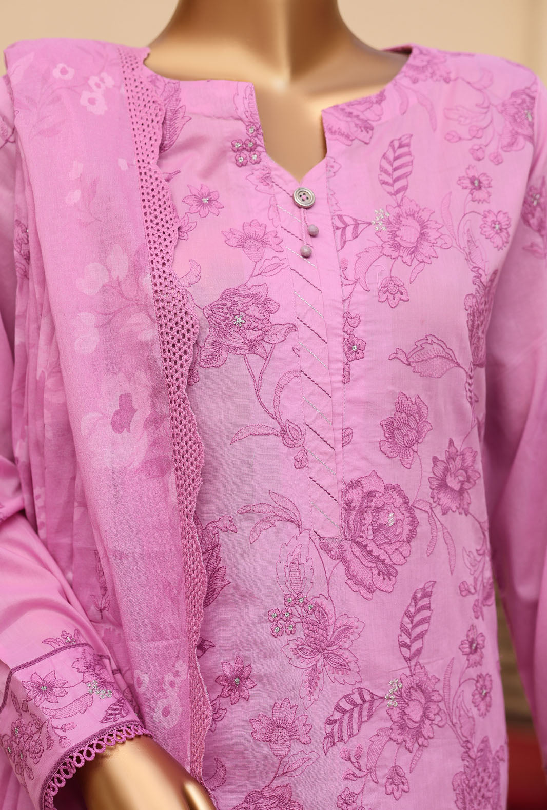 Meeras by HZ Textiles Embroidered Lawn Suit Unstitched 3 Piece Collection 2026 D#-01