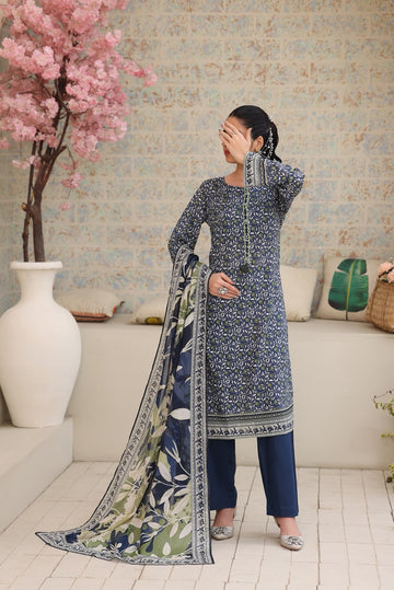 Aizal Luxury Lawn Printed Vol-1 3Piece Stitched Collection 2026 D#-02