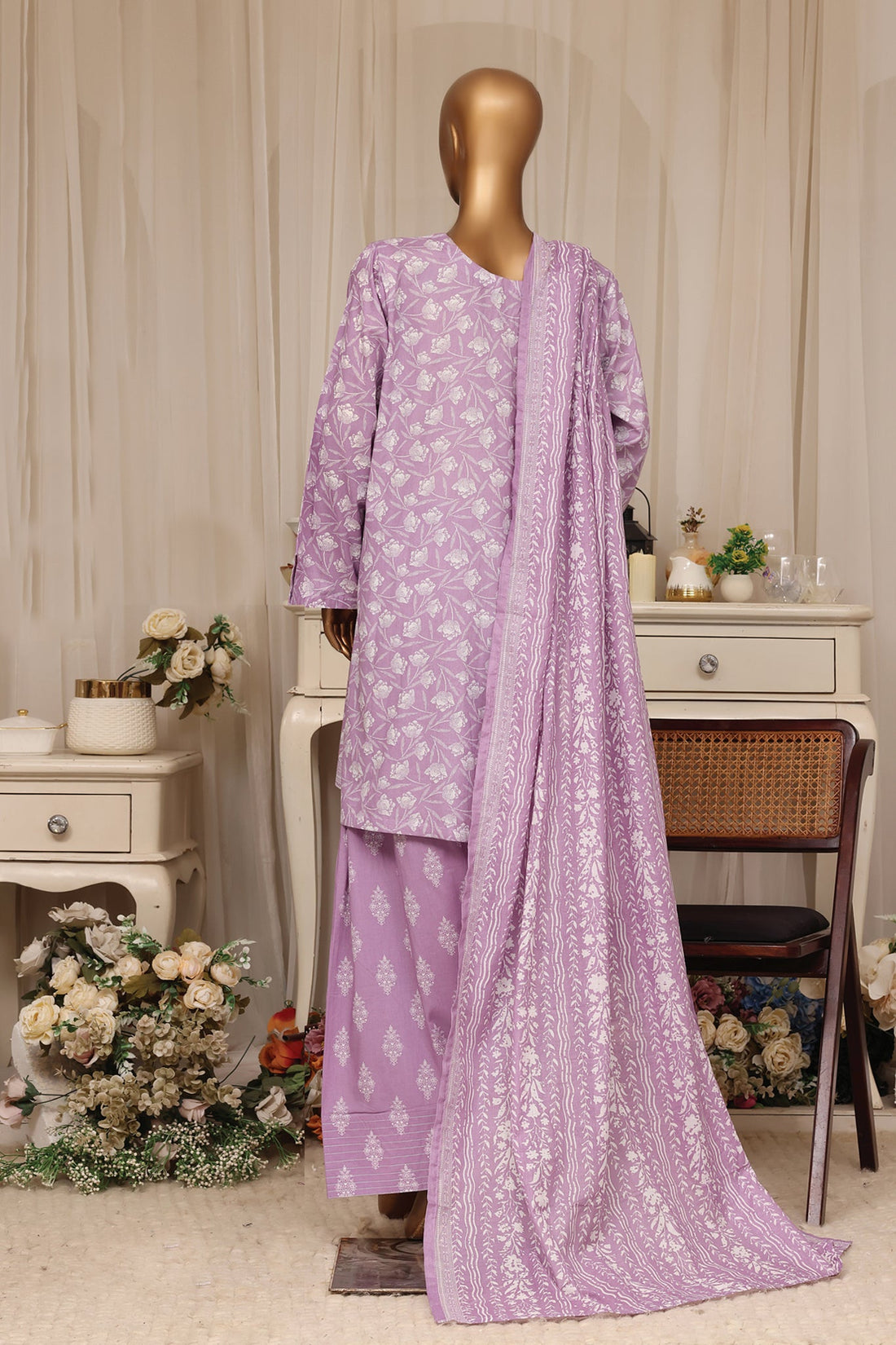 BIN SAEED Luxury Lawn Printed With Farshi Shalwar 3Piece Stitched COLLECTION 2026 D-#05