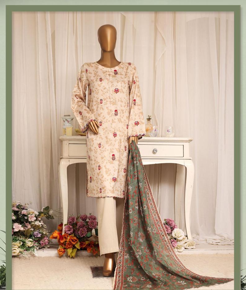 HZ Daily Wear Luxury Lawn Printed Vol-12 3Piece Stitched Collection 2026 D#-04