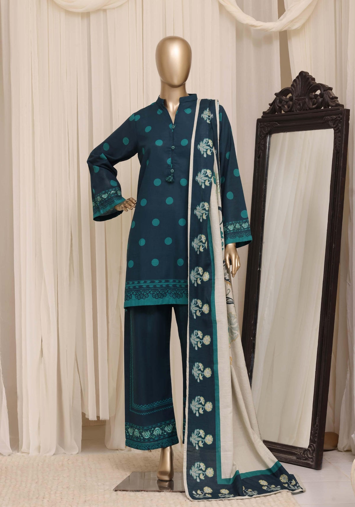 Sadabahar Luxury Khaddar Printed Winter 3Piece Vol-02 Collection SDKHV2-10