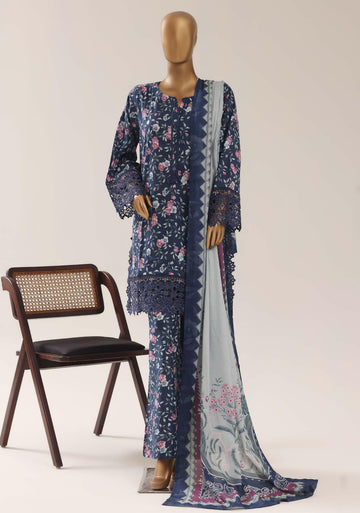 Sadabahar Malika Embroidery Lawn Short Length 3Piece Stitched Vol-08 Collection 2026 D#02