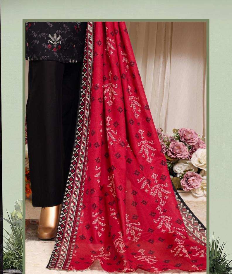 HZ Daily Wear Luxury Lawn Printed Vol-12 3Piece Stitched Collection 2026 D#-07