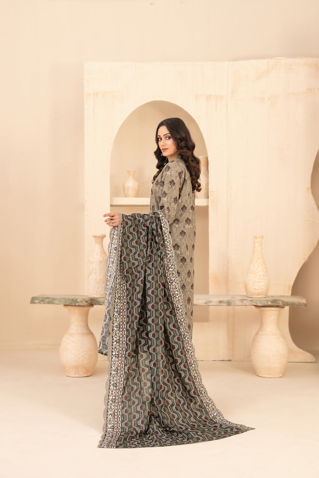 TAWAKKAL MAYESHA EMBROIDERED KHADDAR 3PIECE UNSTITCHED COLLECTION 2025 D-03