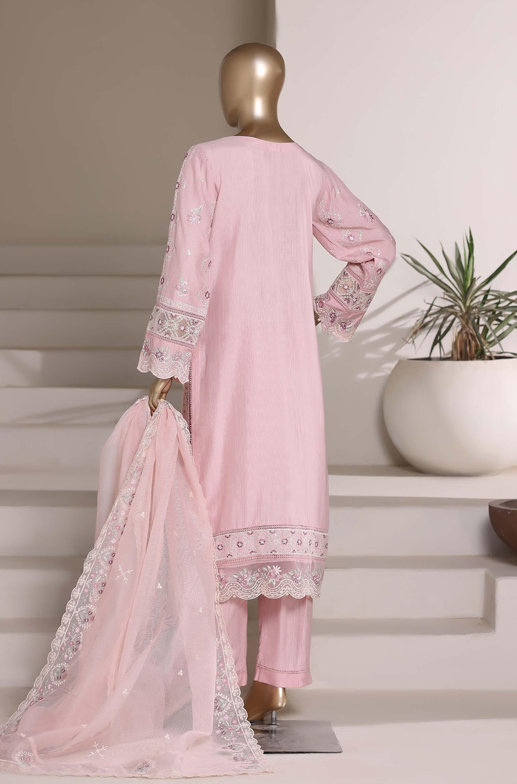 Sadabahar Luxury SlubViscous Lawn Embroidery With Chiffon Embroidery Dupatta Stitched Vol-01 Collection 2026. LEL-13