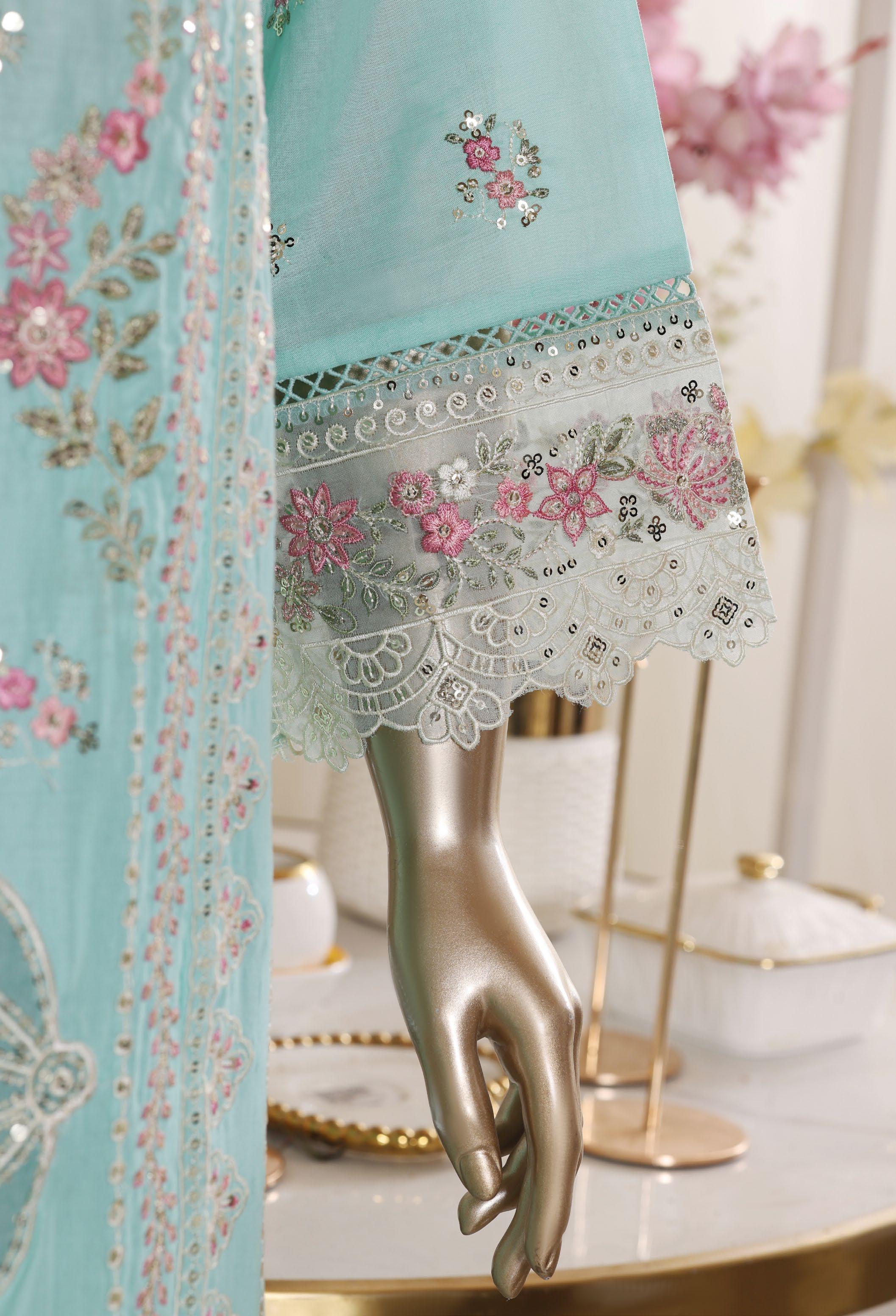 Bin Saeed Luxury Laserkari Heavy Embroidery Festive Vol-02 3Piece Stitched Collection 2026 D#-24