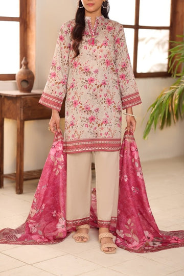 Aizal By Inaya Luxury Lawn Printed Vol-2 3Piece Stitched Collection 2026 AZIN-07