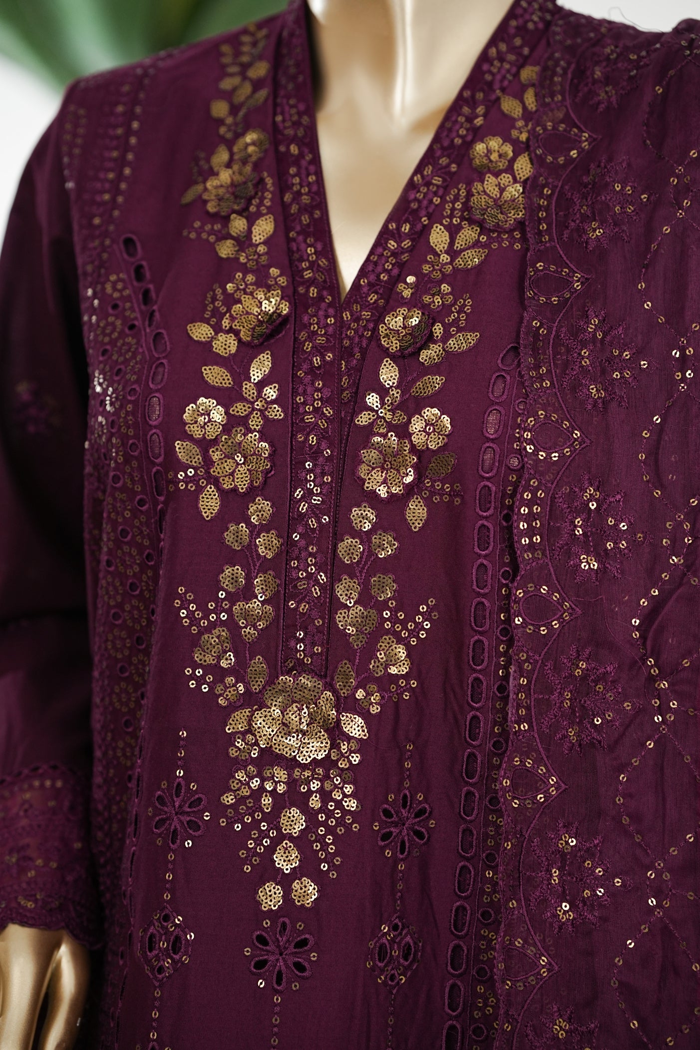 Bin Saeed Luxury Laserkari Heavy Embroidery Festive 3Piece Stitched Collection 2026 D#-05