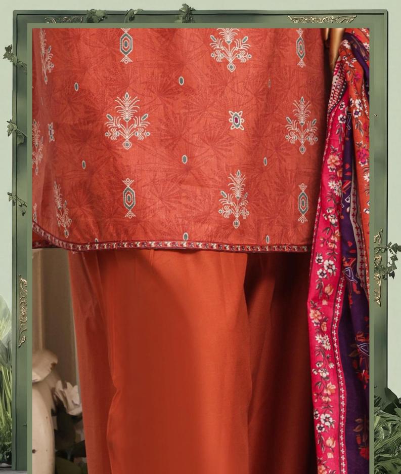 HZ Daily Wear Luxury Lawn Printed Vol-12 3Piece Stitched Collection 2026 D#-05