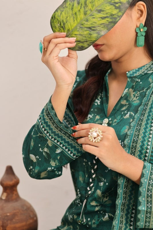 Aizal By Inaya Luxury Lawn Printed Vol-2 3Piece Stitched Collection 2026 AZIN-05