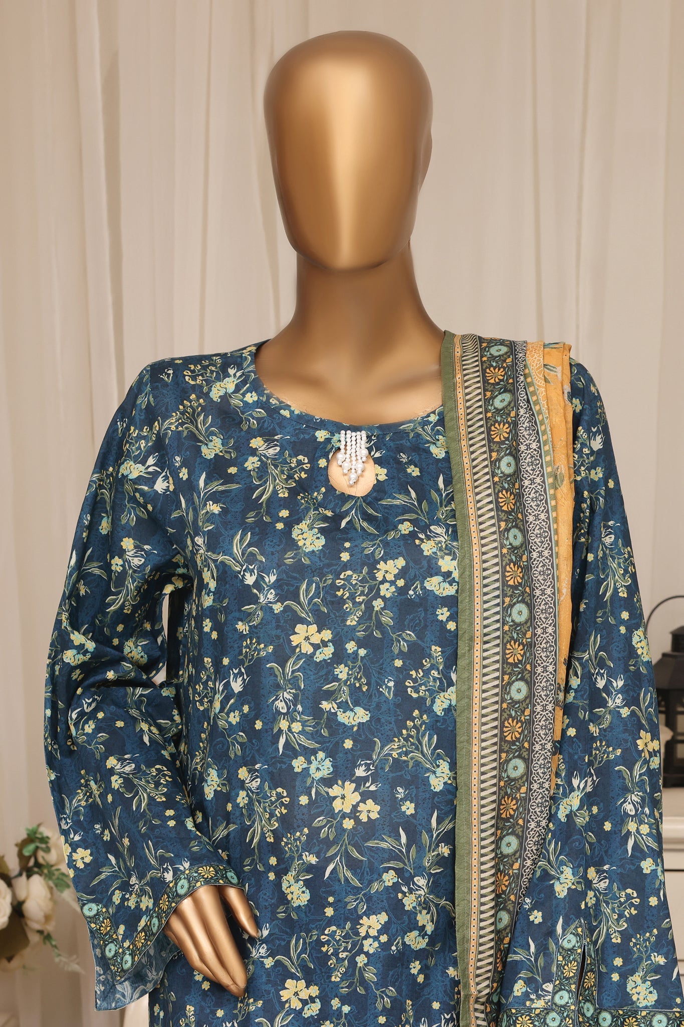 BIN SAEED Luxury Lawn Printed With Farshi Shalwar 3Piece Stitched COLLECTION 2026 D-#08