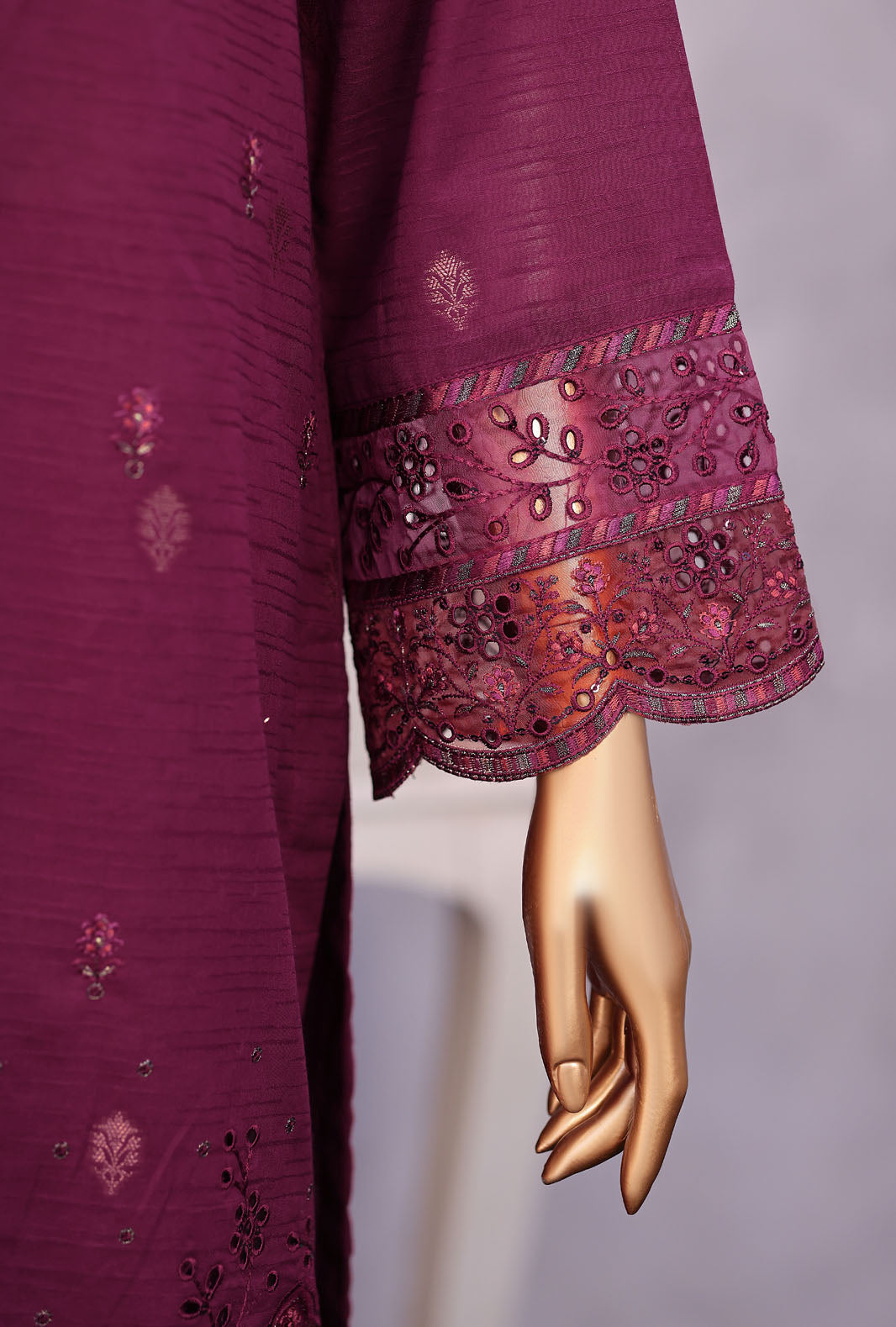 Turkish Embroidered Jacquard 3Piece  Unstitched Suit by HZ Textiles 2026 D#-03