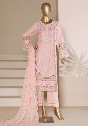 Sadabahar Luxury Slub Viscous Lawn Embroidery With Chiffon Embroidery Dupatta Stitched Vol-05 Collection 2026. LEL-21