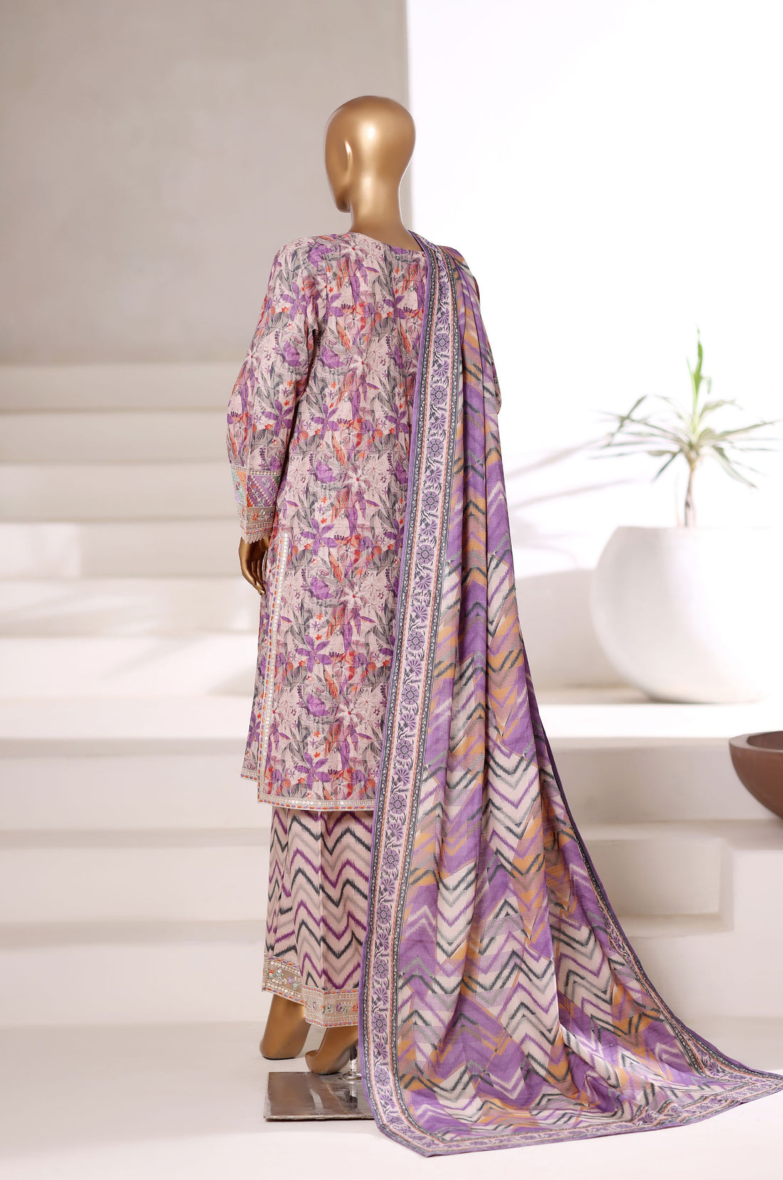 Sadabahar Malika Khaddar Short Length 3Piece Stitched Vol-02 Collection 2025. D-51 Foun