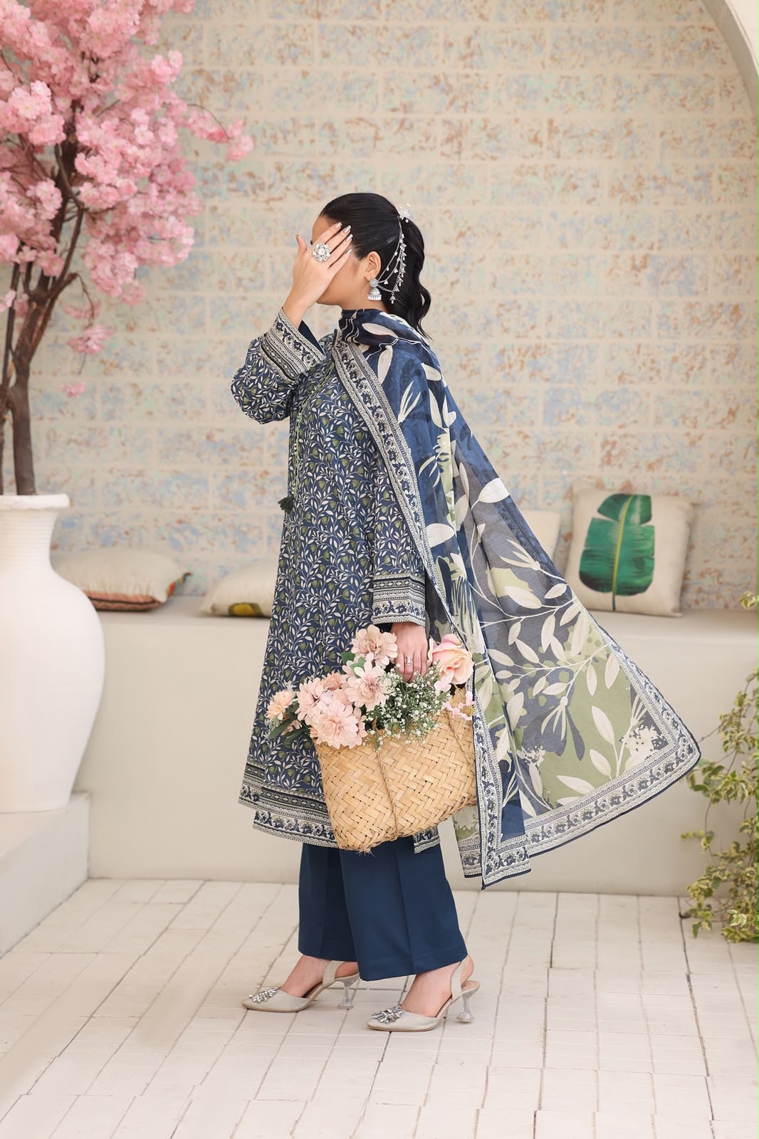 Aizal Luxury Lawn Printed Vol-1 3Piece Stitched Collection 2026 D#-02